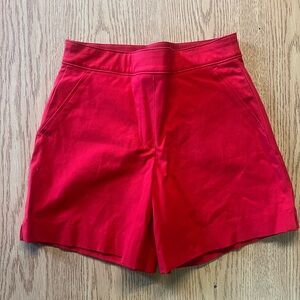 Spanx red shorts